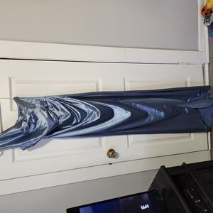 Elegant Blue Satin Gown